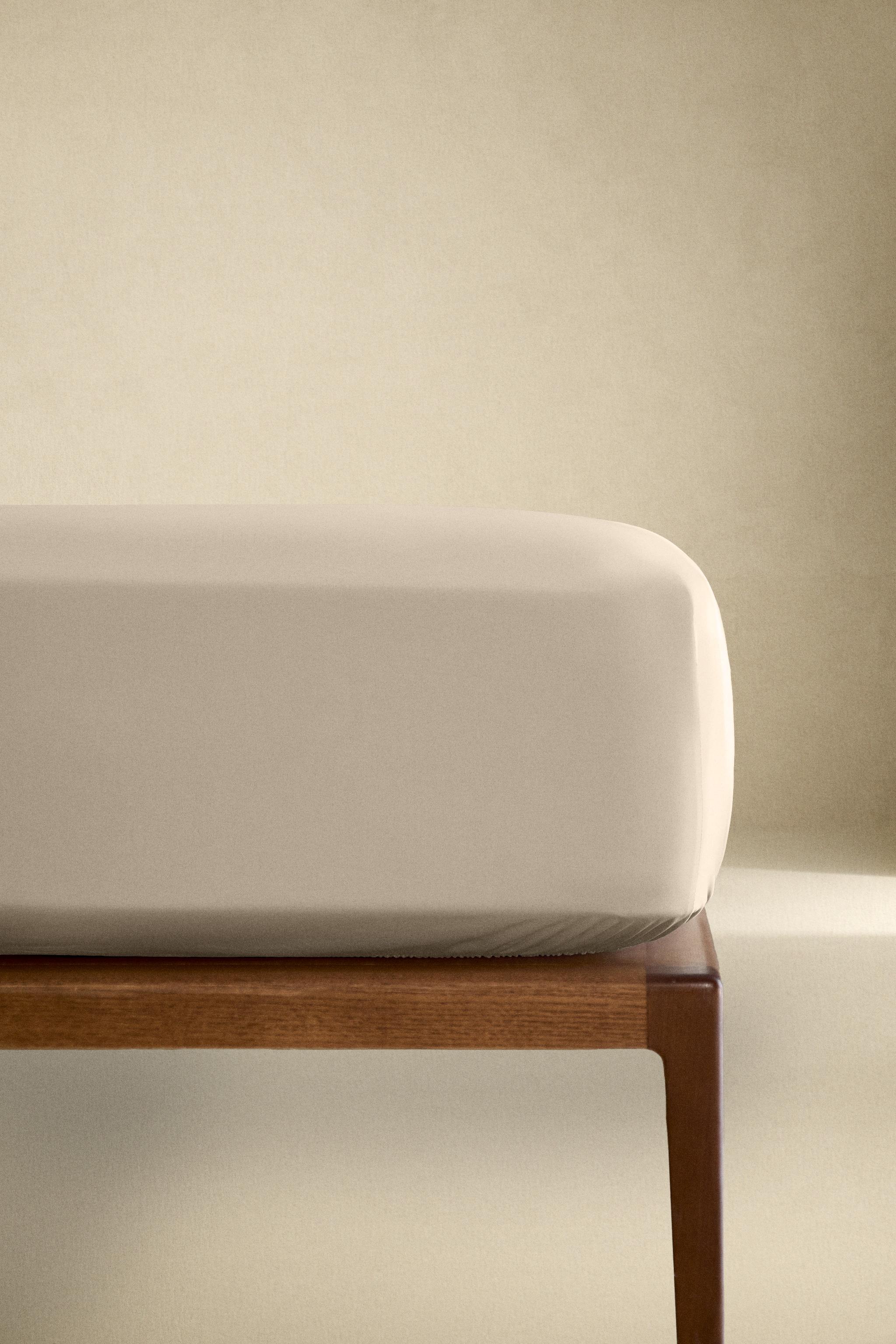 PERCALE COTTON FITTED SHEET | 15.7" THICK ( THREAD COUNT